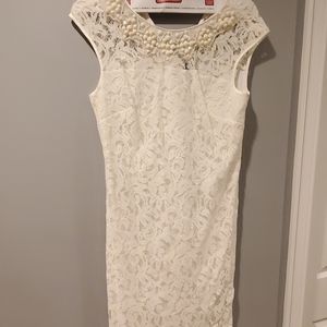 White lace dress